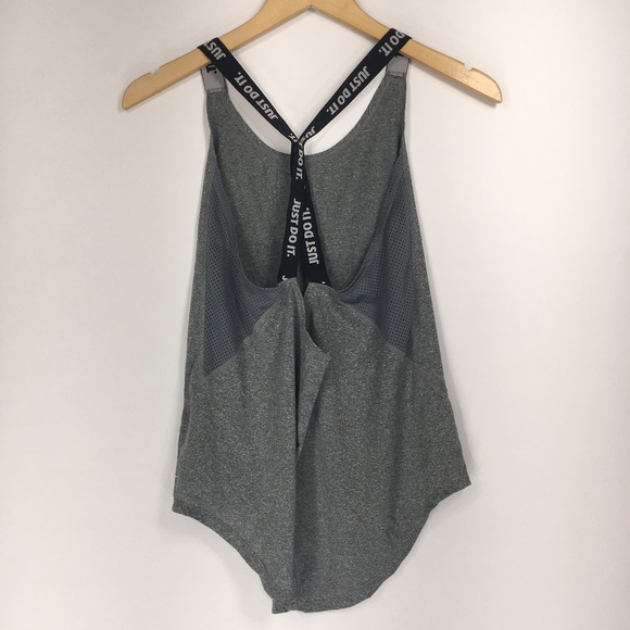 Nike S Tank Dry Training Elastika Cross Back Gray - Picture 4 of 8